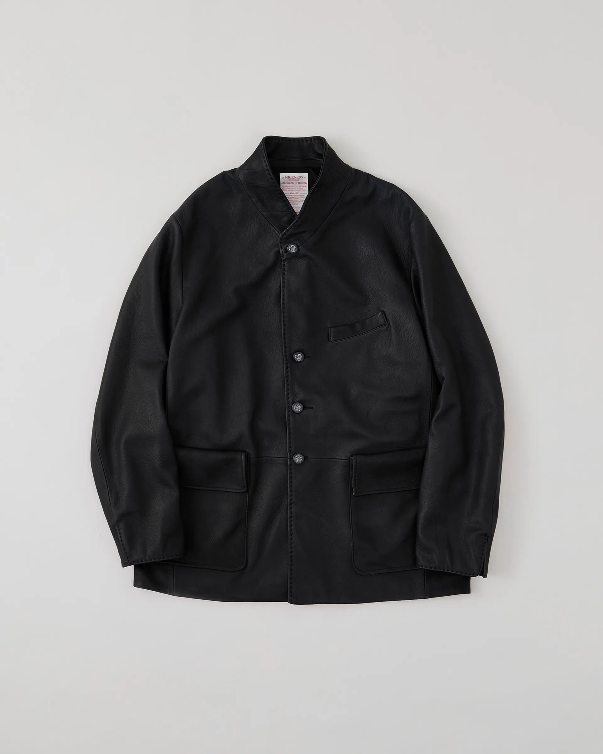 NICENESS 25AW KEENAN / Oiled Deer Leather Hunting Teba Jacket